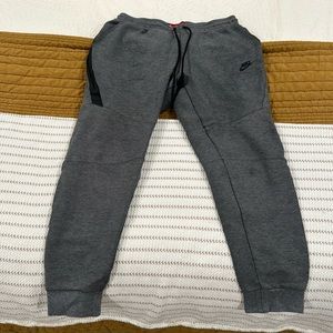 MENS NIKE TECH FLEECE Jogger Size Medium DARK Gray HEATHER BLACK PANTS 545343